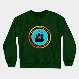 Ship in storm Crewneck Sweatshirt